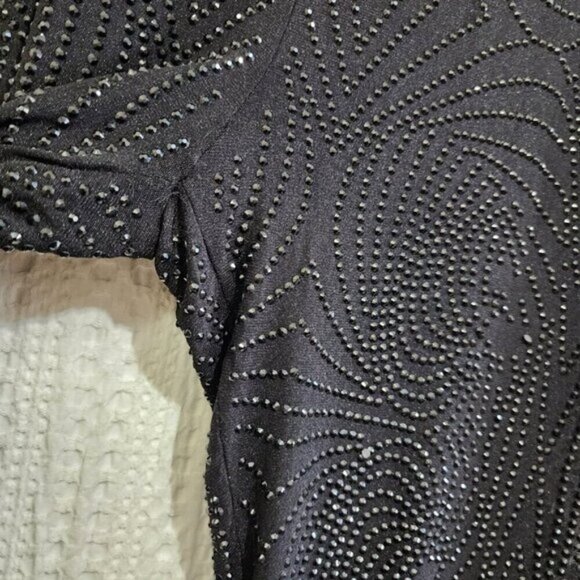 Fashion Nova Always A Baddie Rhinestone Mesh Leggings in Black Size Large - Picture 8 of 12